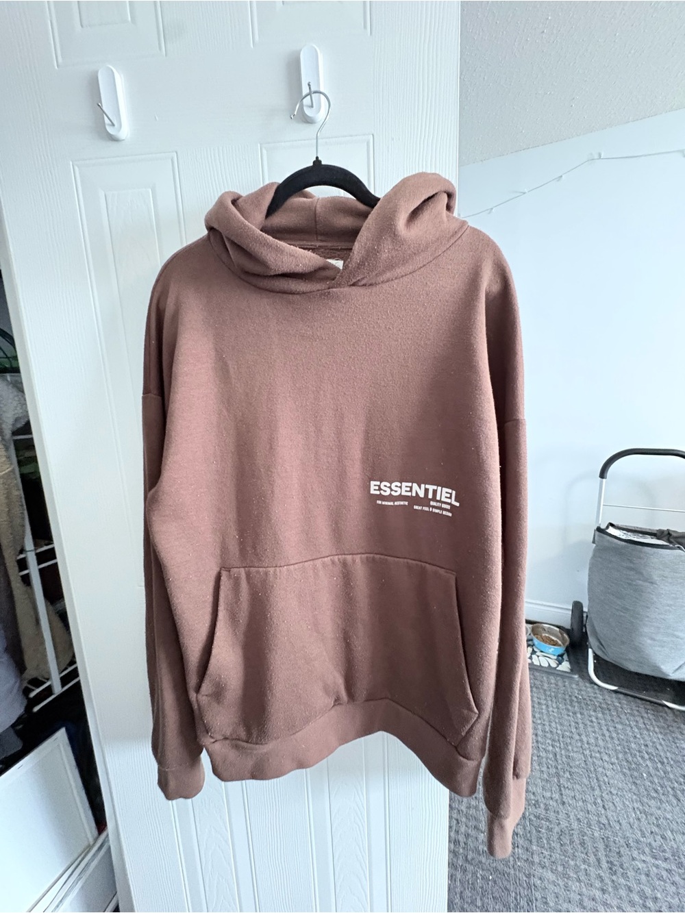 Brown Essentiel Hoodie
